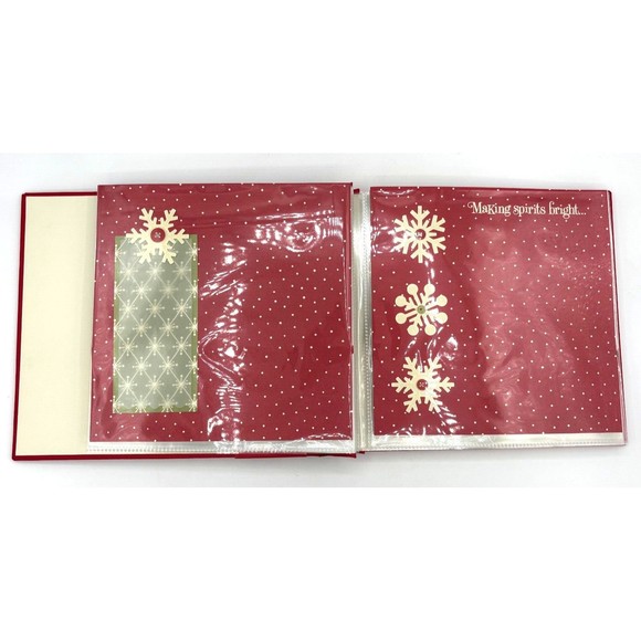 Hallmark Instant Scrapbook Christmas 20 Designed Embellished Pages Album New - Picture 6 of 16